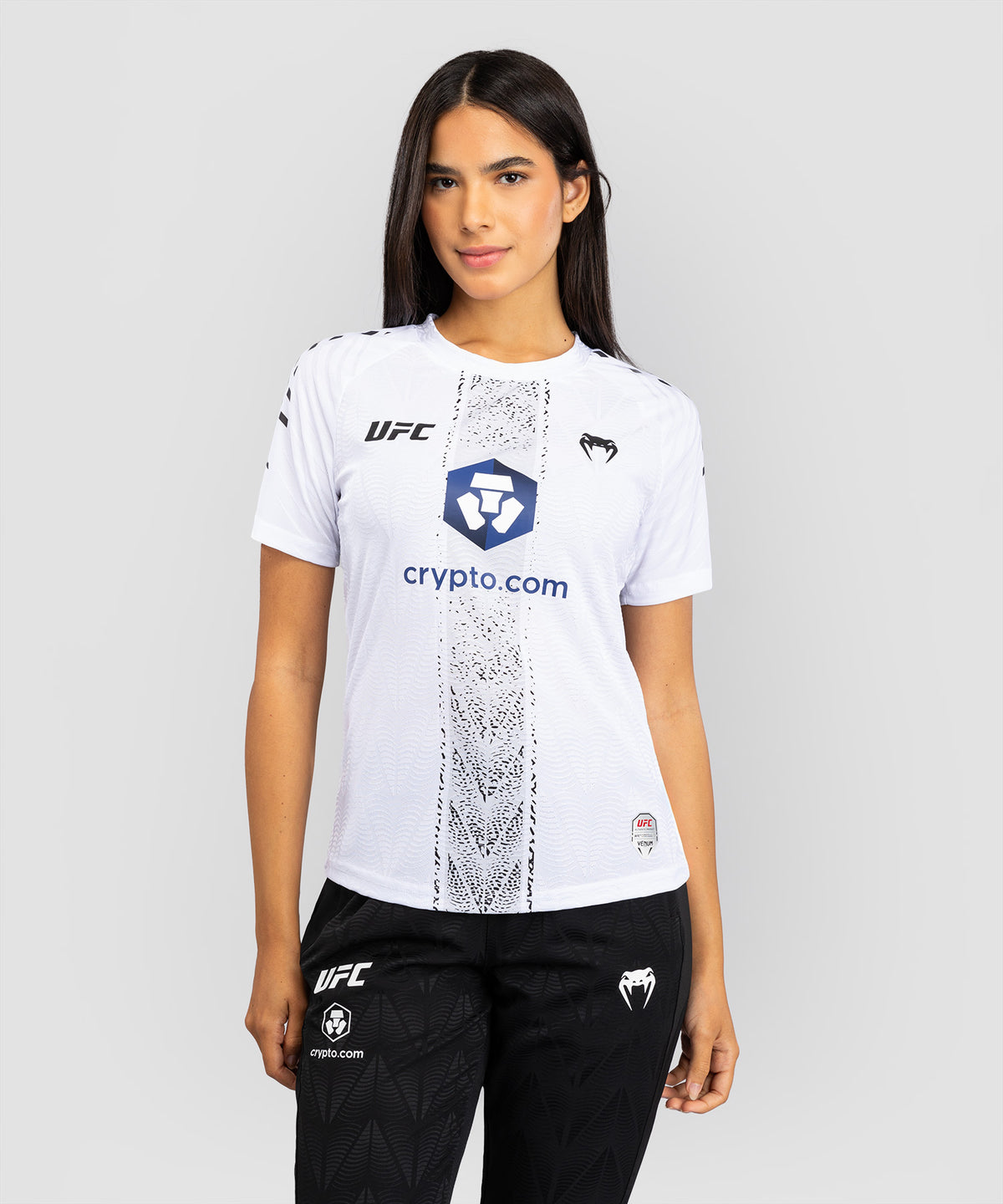 UFC Zenith by Venum Authentic Fight Night Camiseta oficial Walkout Mujer - Blanco