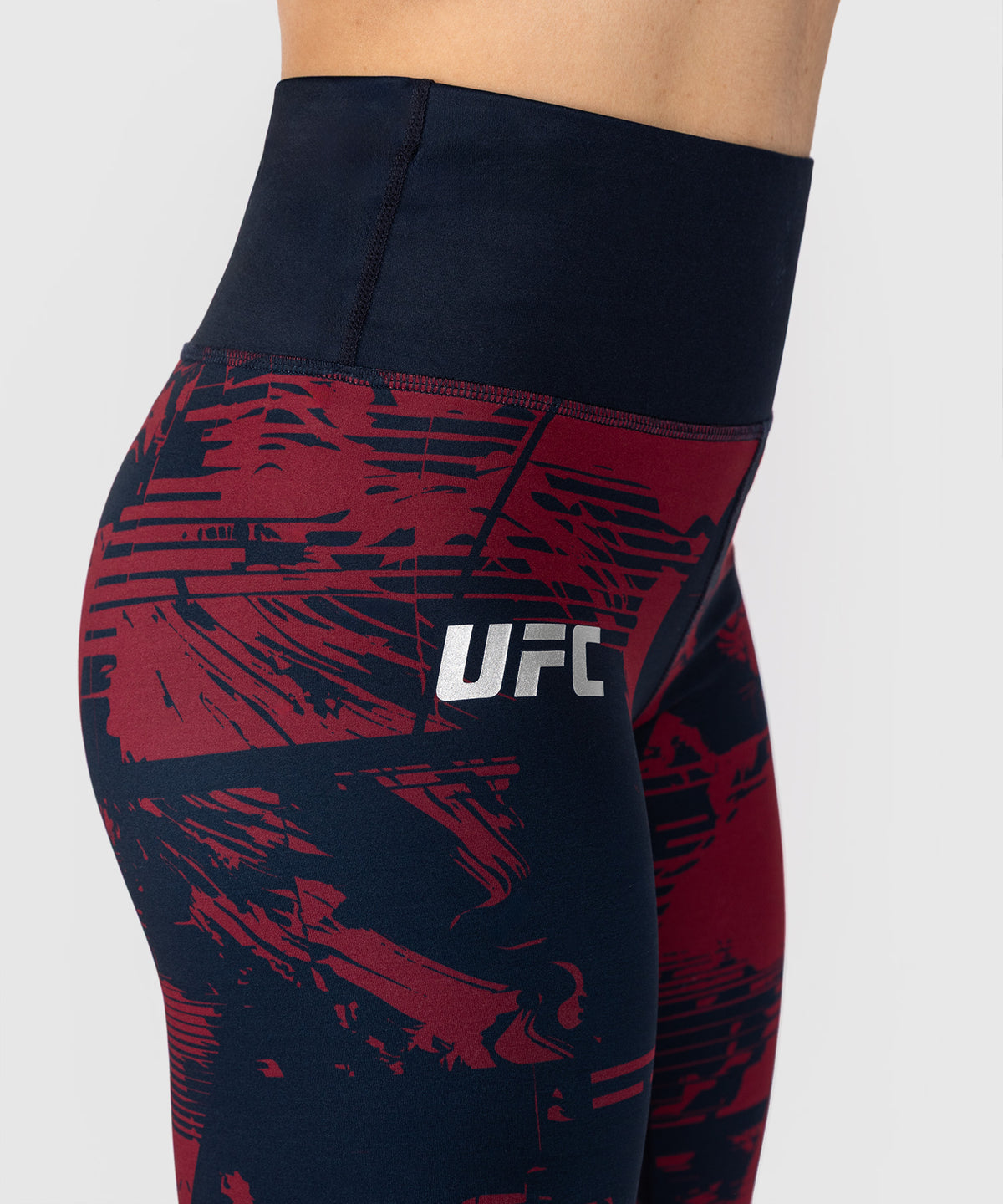 Legging Femme UFC Zenith by Venum Authentic Fight Week - Bleu marine/Bordeaux/Argent