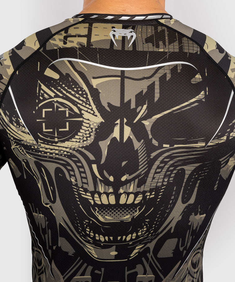 Venum Invader Camiseta de Manga Larga Rashguard - Negro/Sand