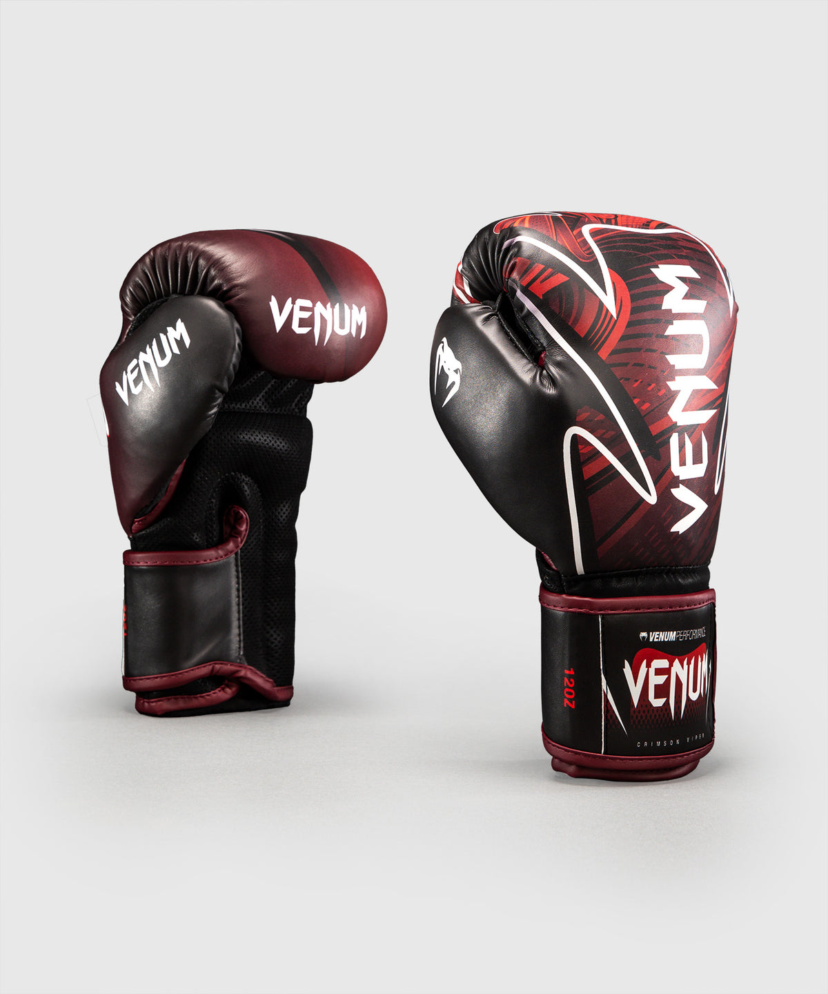 Venum Crimson Viper 2.0 Impact Boxing Gloves - Black/Red