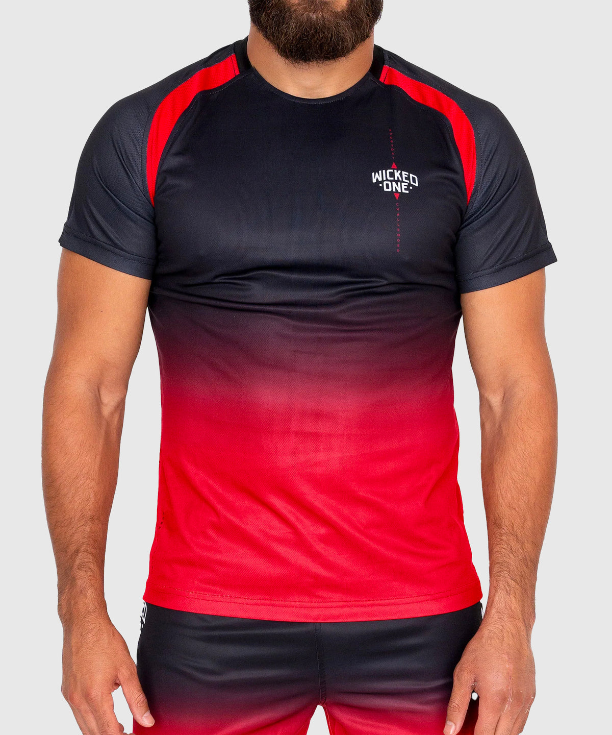 Wicked One Entrainement Ghost T-Shirt - Schwarz/Rot