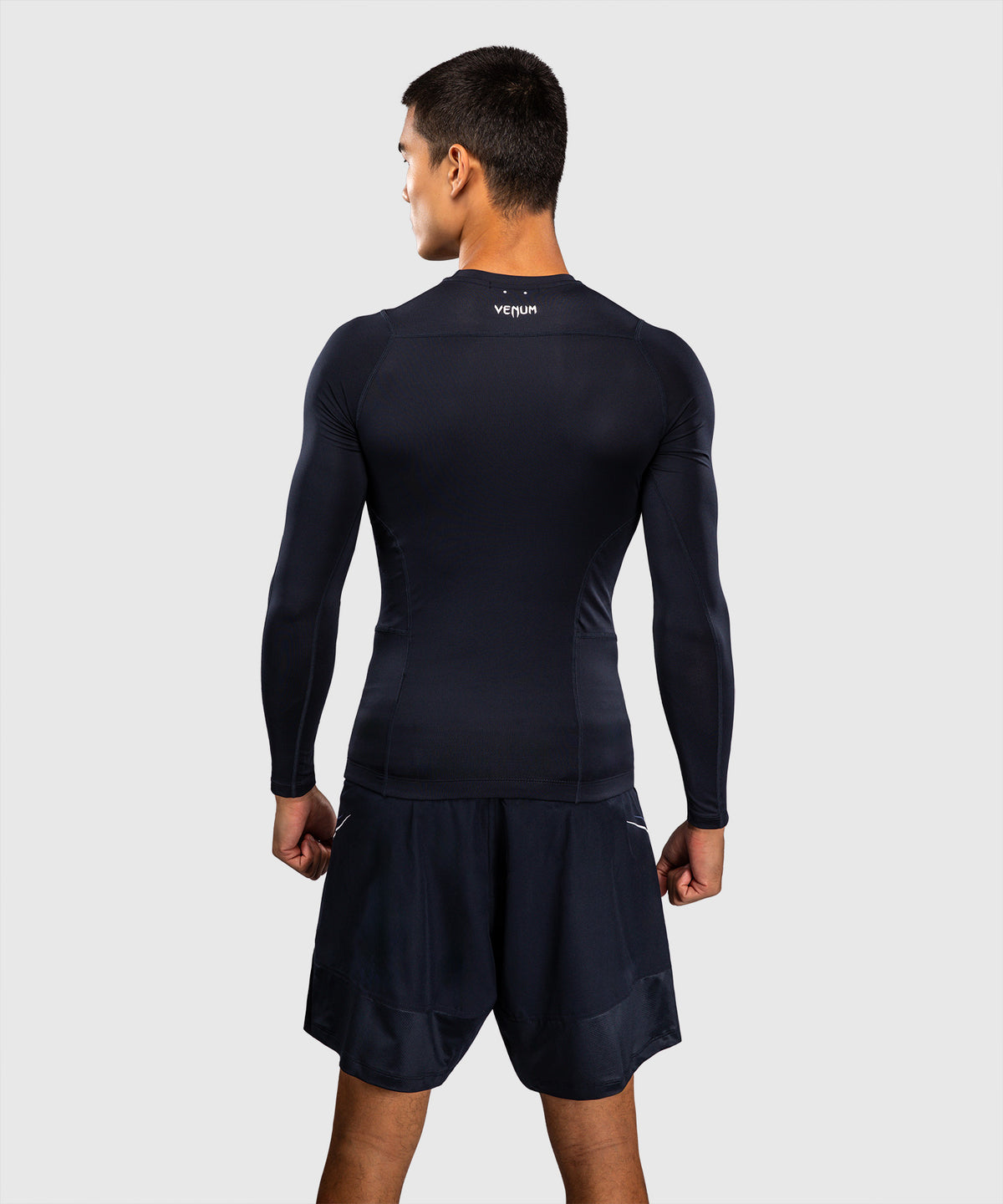 Venum G-Core Rashguard Manga Larga - Azul Marino/Blanco