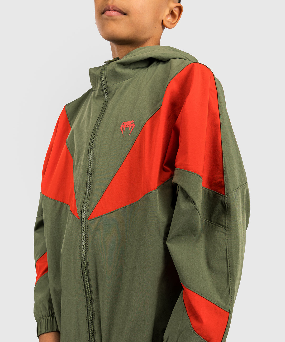 Veste de survêtement pour Enfants Venum Vectra - Vert Militaire/Orange