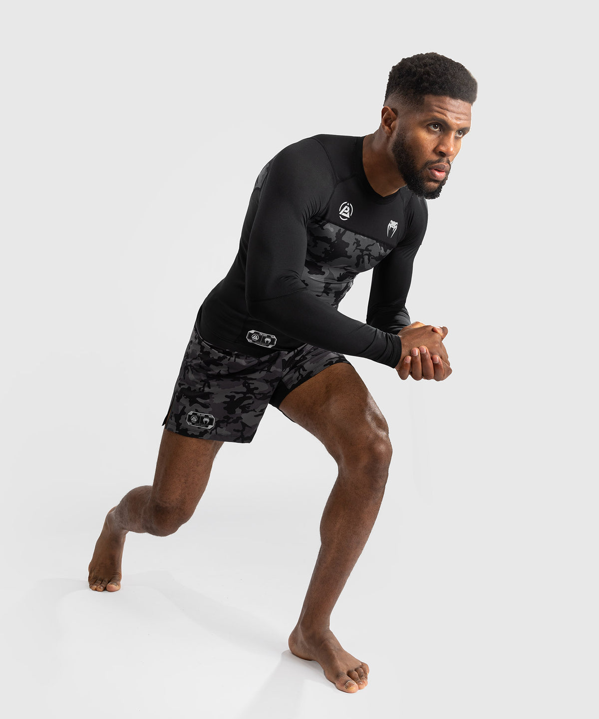 Rashguard manches longues Venum x Polaris - Noir/Gris
