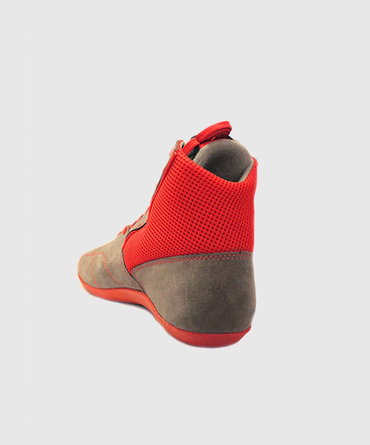 Rivat Boom French Boxing Savate Shoes - Grey/Red