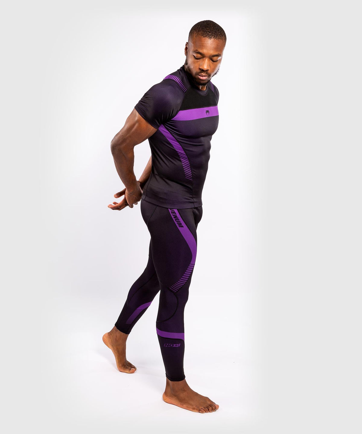 Venum NoGi 3.0 Compression T-Shirt - Short Sleeve - Black/Purple