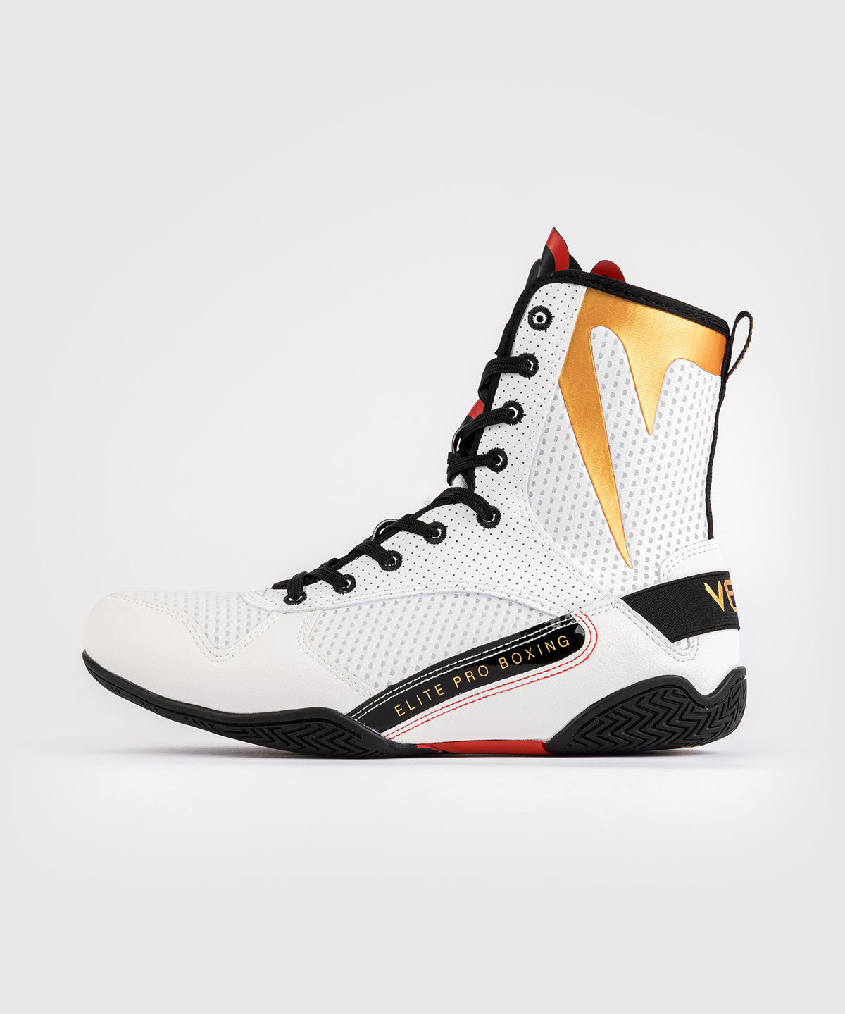 Venum Elite Boxing Shoes - Ice /Gold