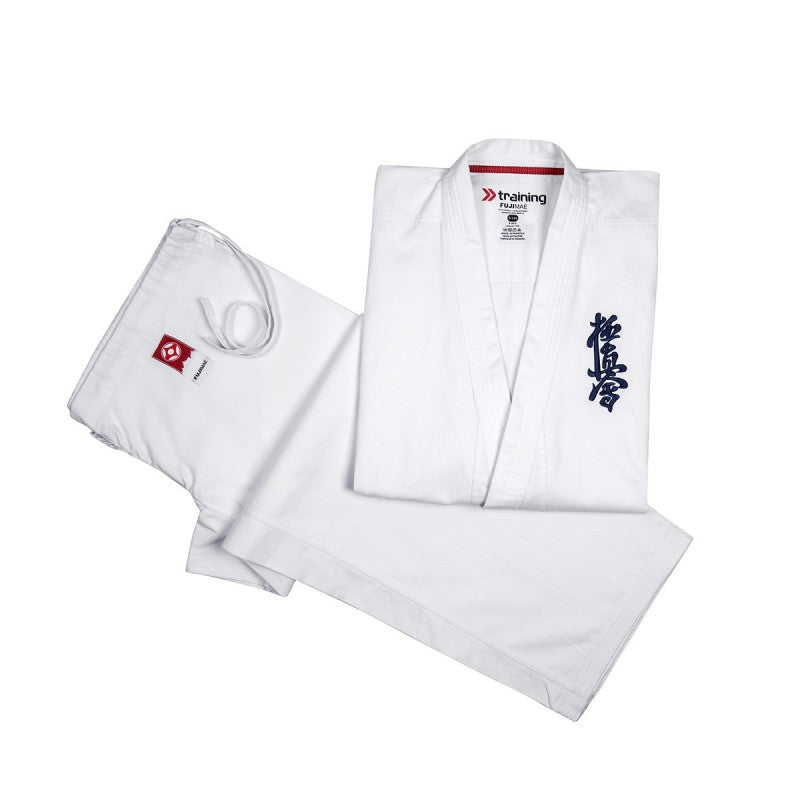 Fujimae Kimono da Karate Kyokushinkai Iniziazione - Bianco