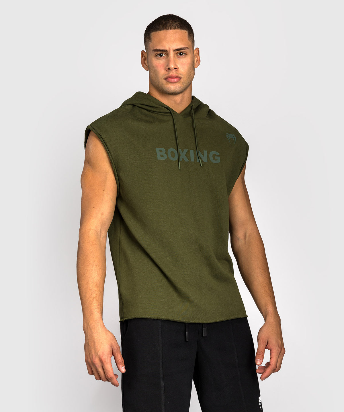 Venum Boxing VT Felpa con Cappuccio Senza Maniche – Verde Militare