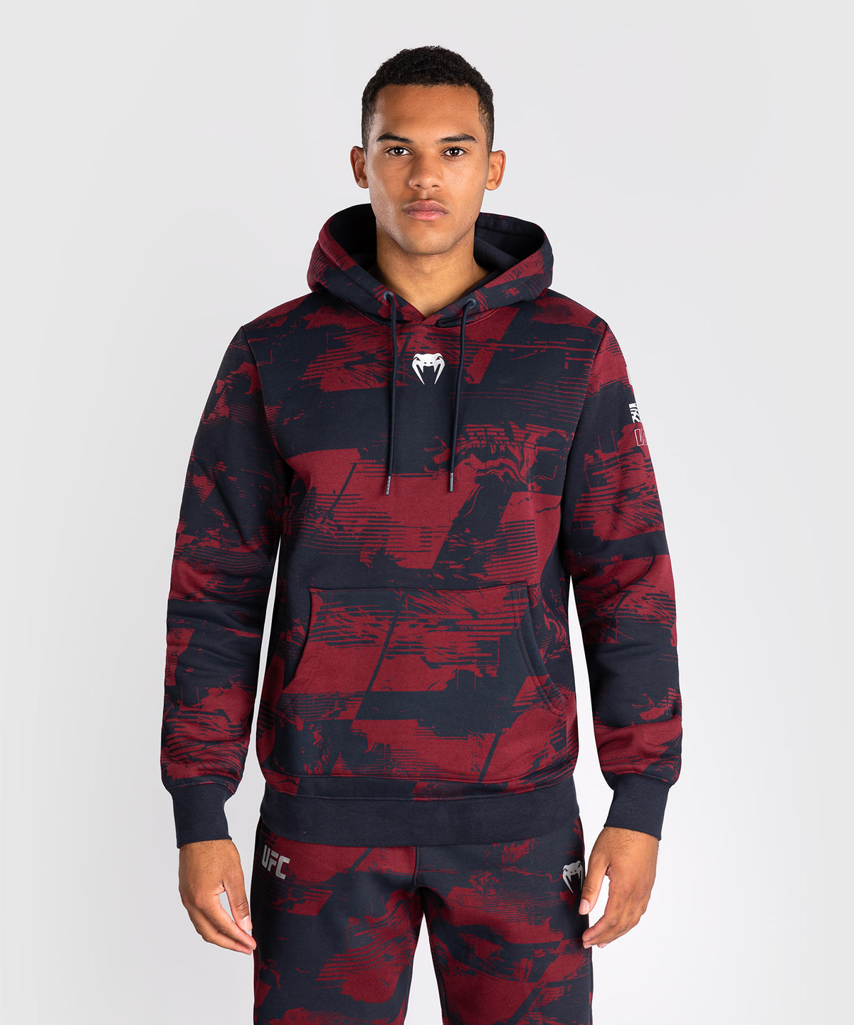 UFC Zenith by Venum Authentic Fight Week Felpa Uomo - Blu navy/Bordeaux/Argento