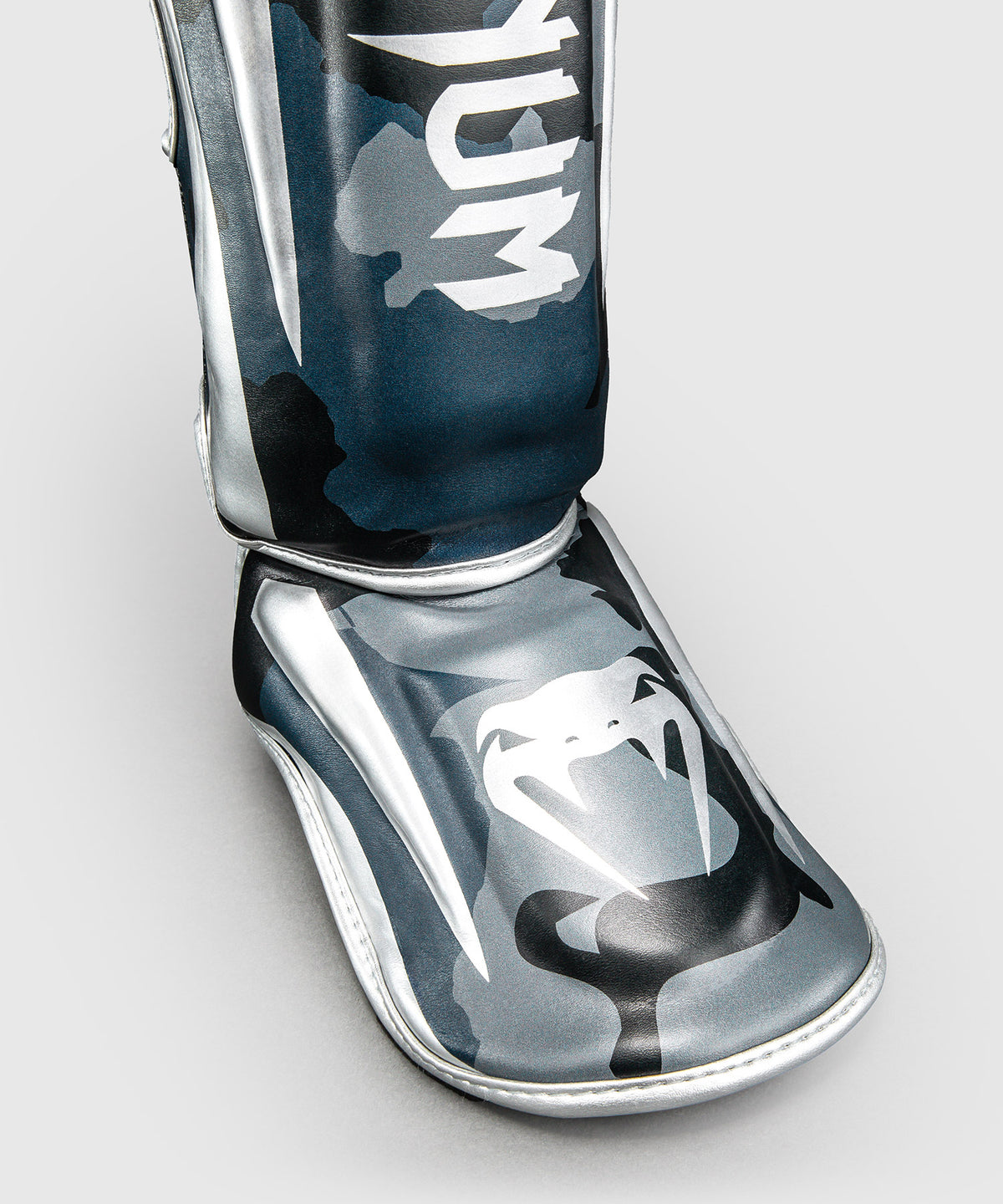 Venum Elite Camo Shin Guards - Dark Navy/Blue