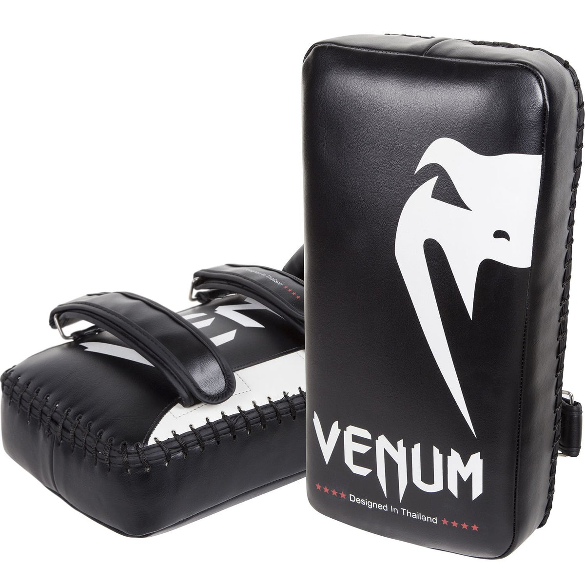 Venum Giant Kick Pads - Negro/Hielo (Par)