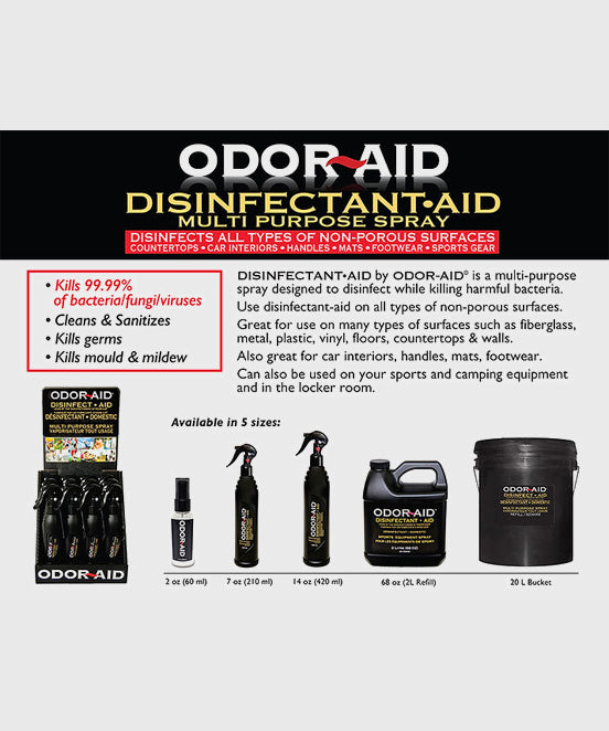 Odor Aid "Sport Spray" Spray 210ml - Negro