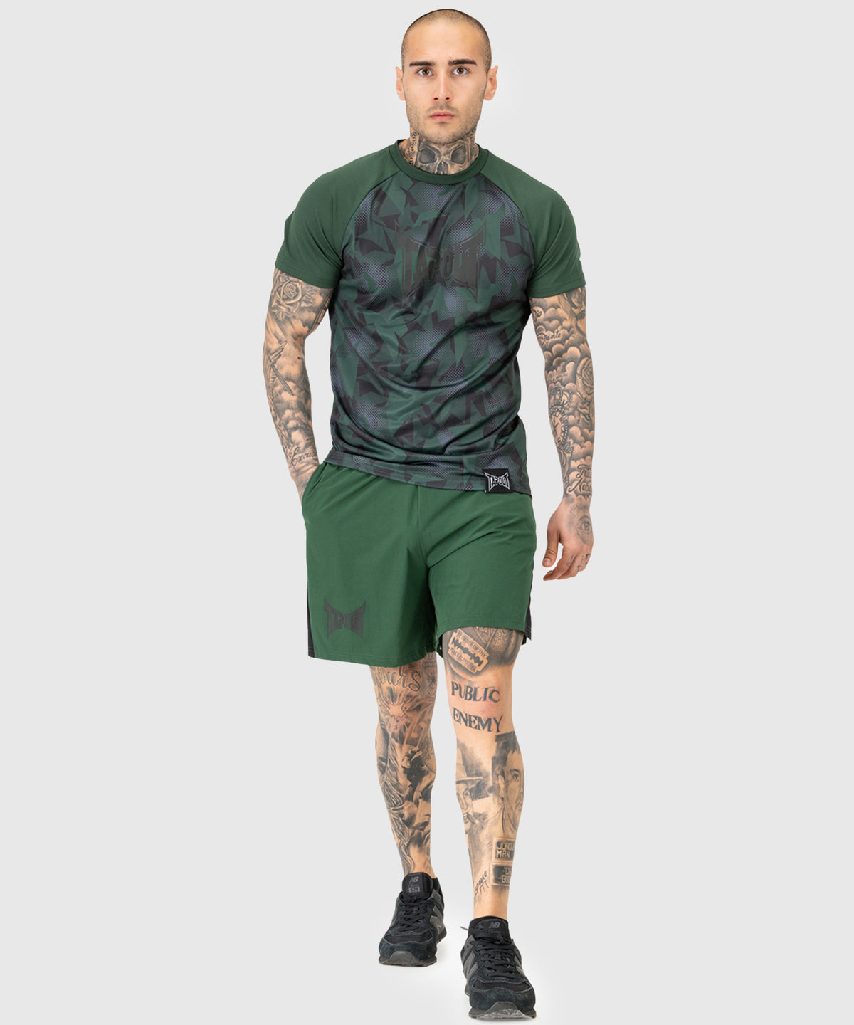 Tapout Training Fightshorts - Verde/Nero