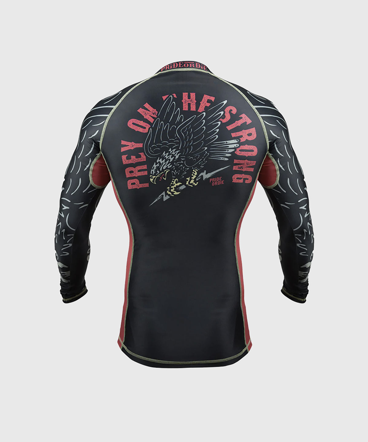 Rashguard Pride Or Die Prey On The Strong - Manches Longues - Noir