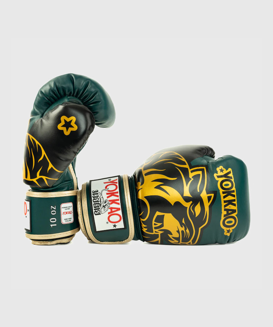 Yokkao Original Gold Boxing Gloves - Green