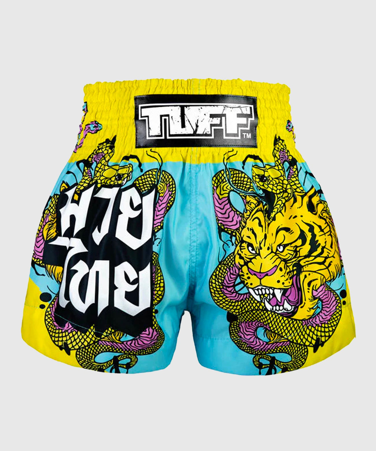 Short de Muay Thai Tuff Tiger And Python - Bleu ClAir