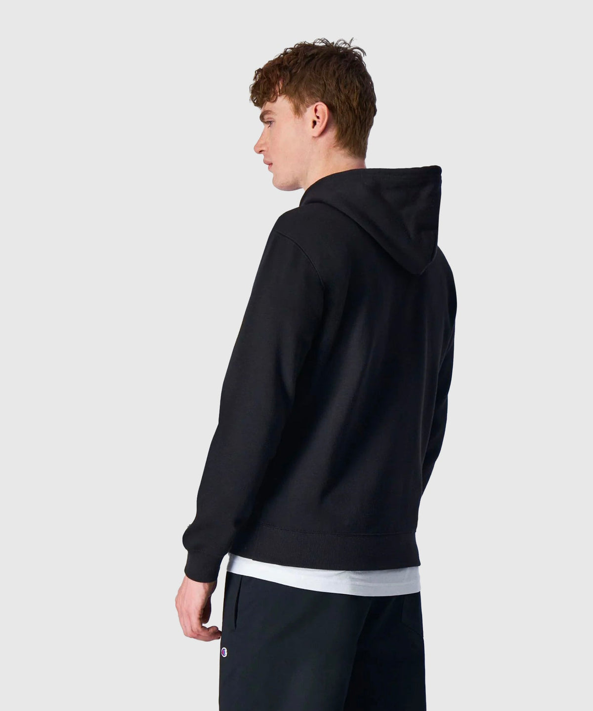 Sweatshirt À Capuche Champion Legacy Logo Brodé – Noir
