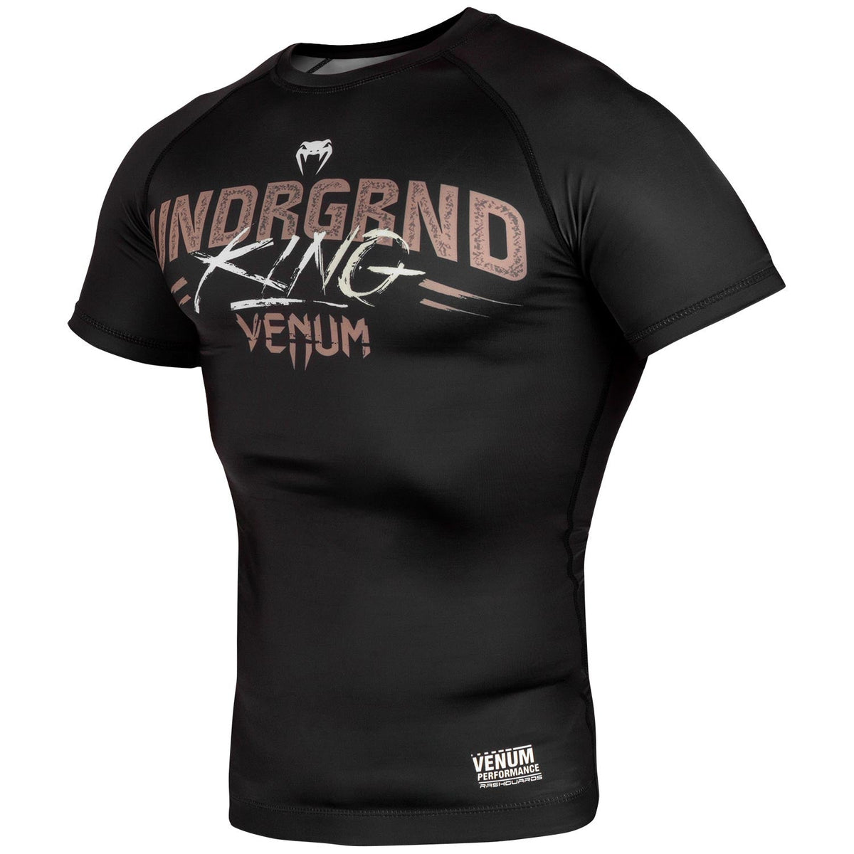 Rashguard Venum Underground King - Manches courtes - Noir/Sable