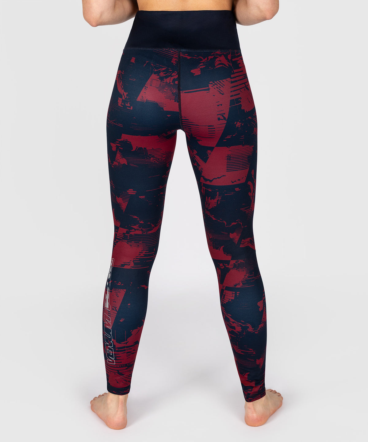 Legging Femme UFC Zenith by Venum Authentic Fight Week - Bleu marine/Bordeaux/Argent