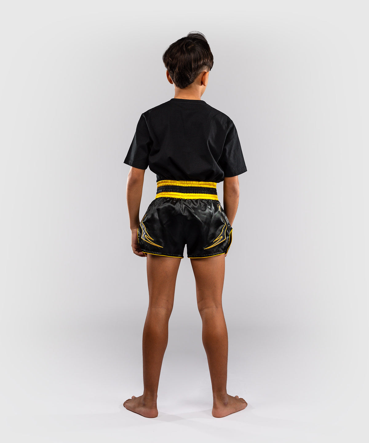 Venum Bangkok Fury Muay-Thai-Shorts für Kinder - Schwarz/Gold
