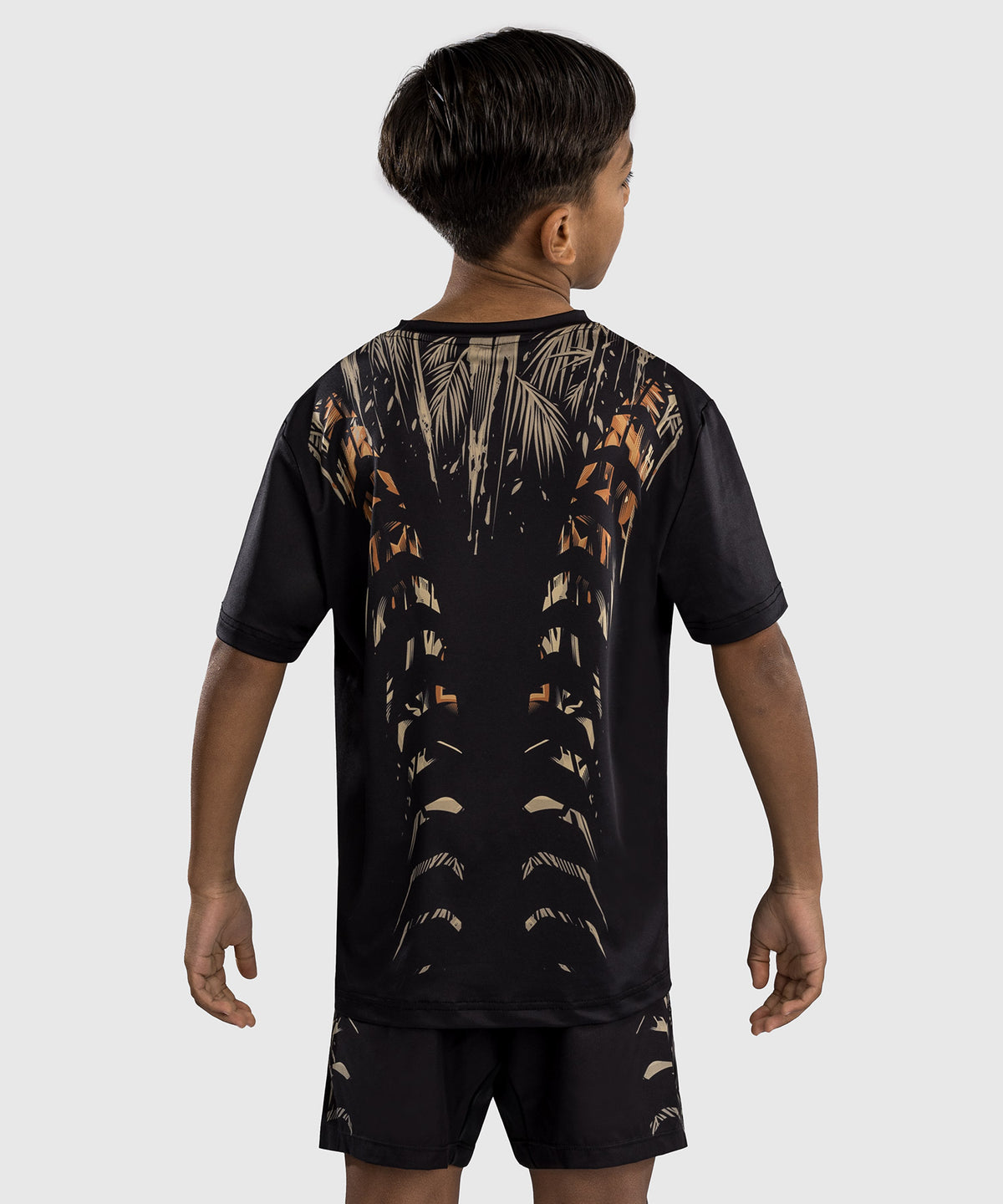 T-Shirt Dry-Tech Venum Tiger pour Enfants - Noir/Orange Néon
