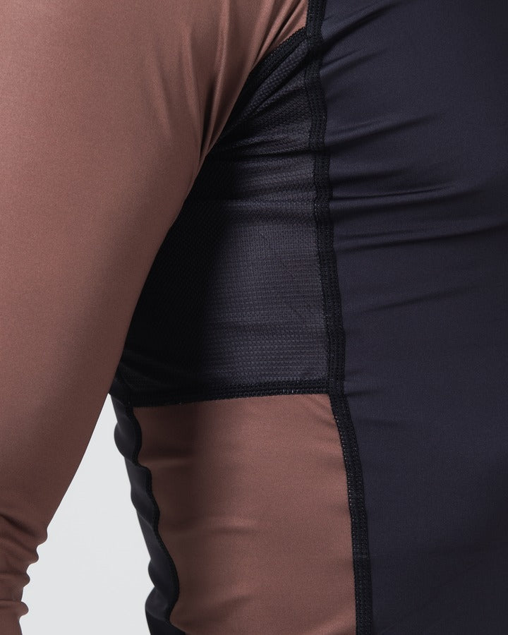 Kingz Ranked Performance V2 Rashguard de Manga Larga - Marrón
