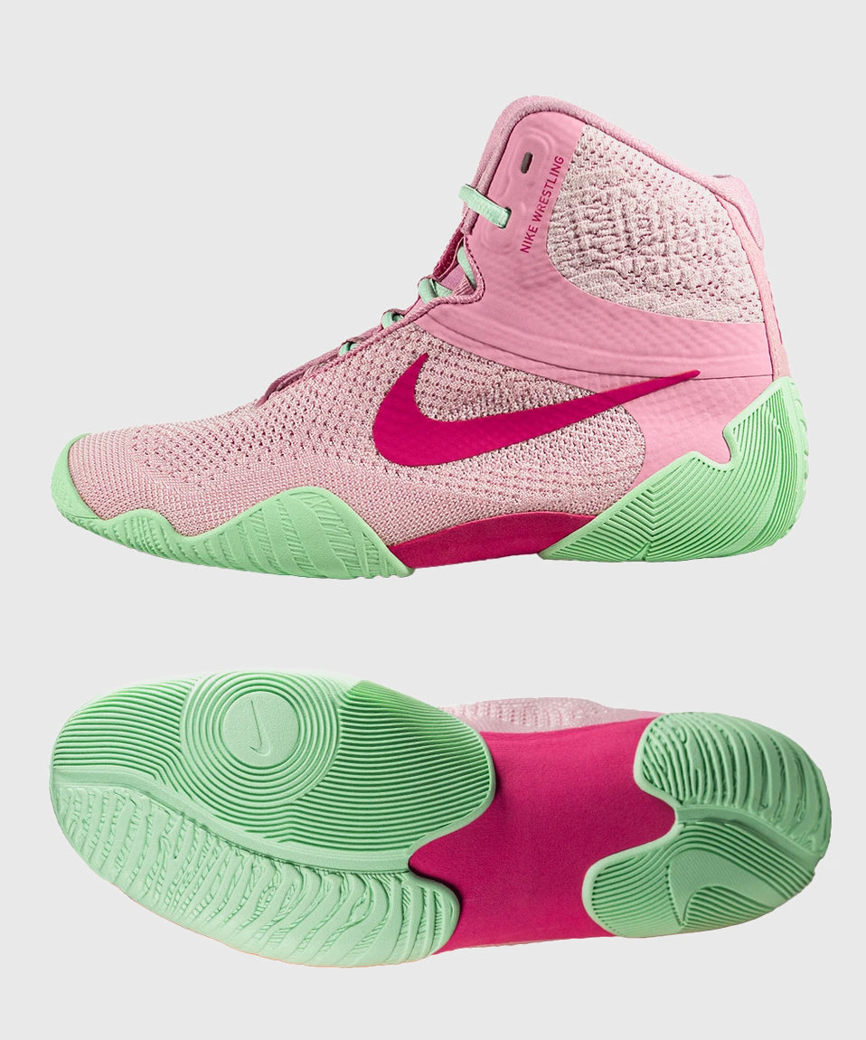 Chaussures De Lutte Nike Tawa - Rose/Fushia/Vert