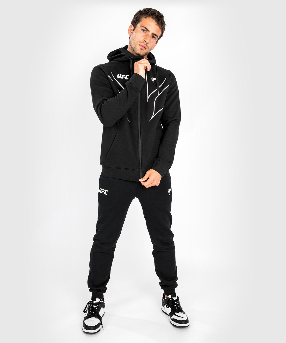 Veste à capuche pour Hommes UFC Venum Fight Night 2.0 Replica - Noir