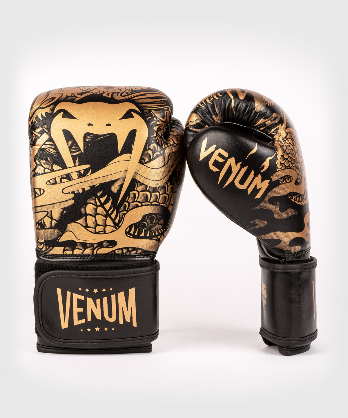 Venum Impact Dragon's Flight Guantes de boxeo para niños - Negro/Bronce