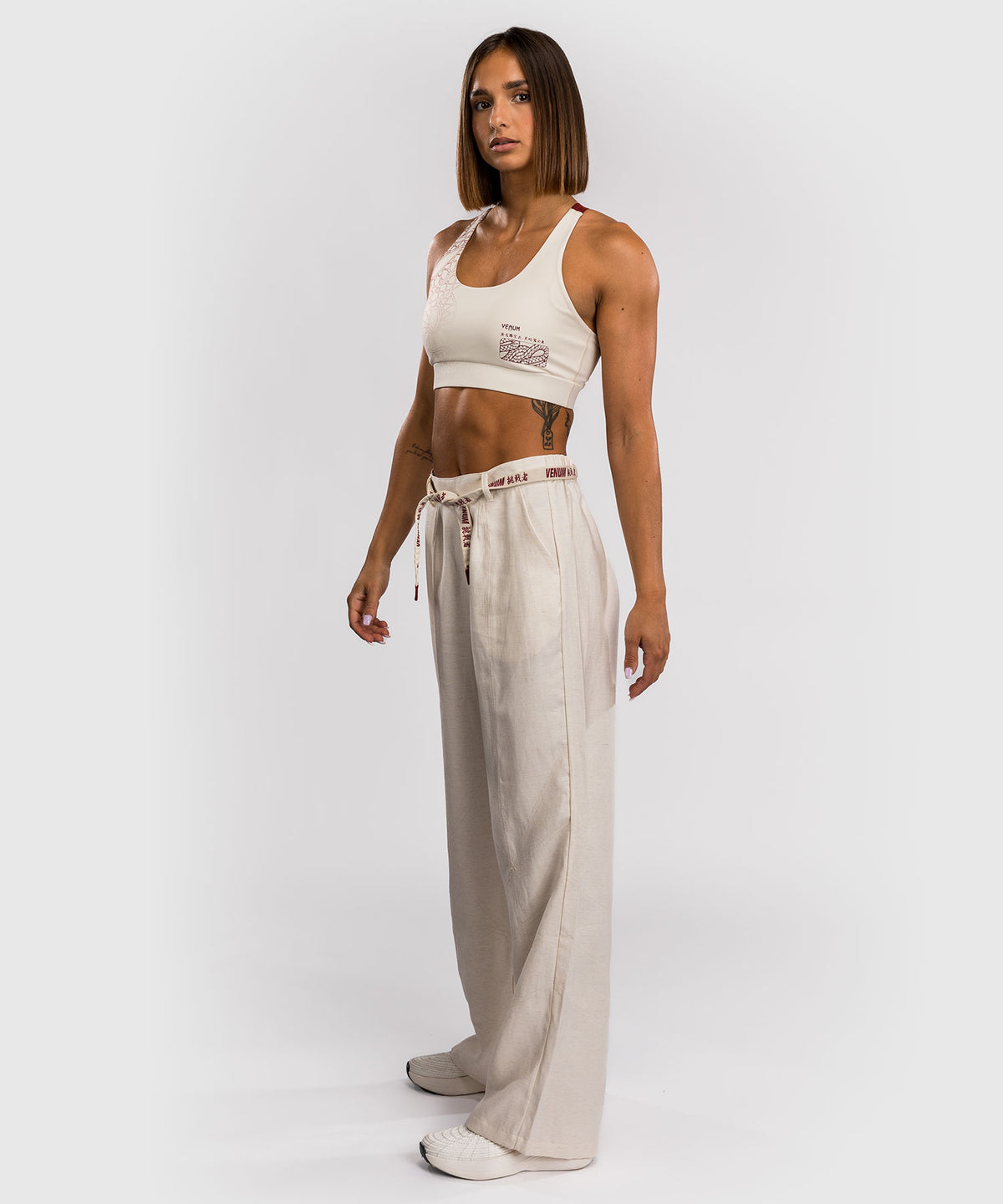 Pantalon pour Femmes Venum Serpenti – Ivoire/Bordeaux