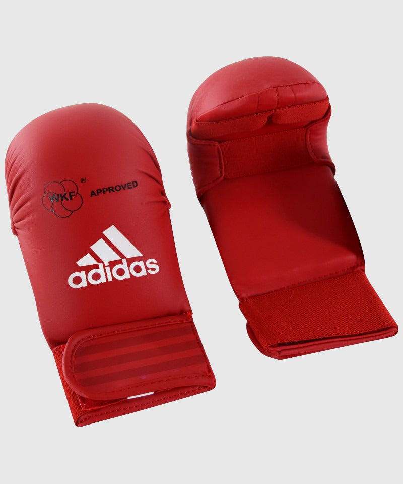 Adidas WKF Karatehandschuhe ohne Daumen - Rot