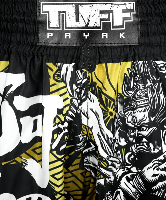 Tuff Payak Wrath Of The Ashura Pantaloncini da Muay Thai - Nero