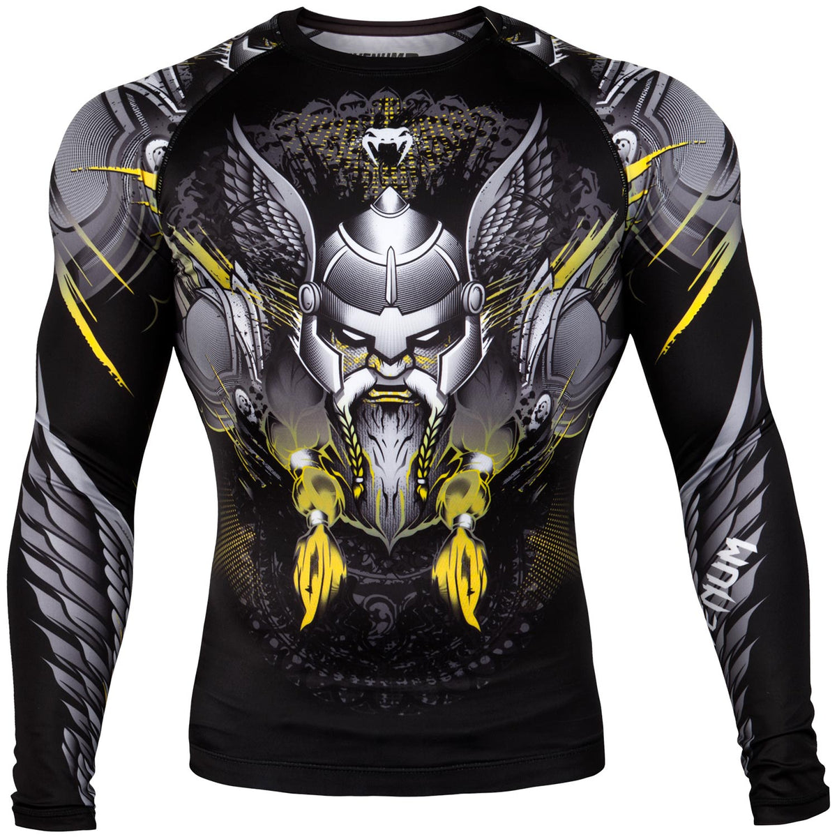 Rashguard Venum Viking 2.0 - Maniche lunghe - Nera/Gialla