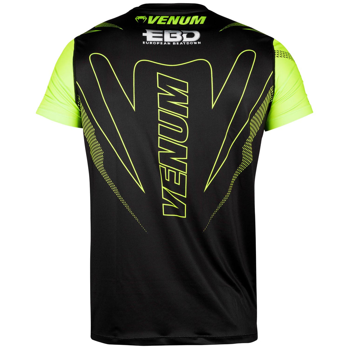 T-shirt Dry Tech Venum European Beatdown - Noir/Jaune Fluo