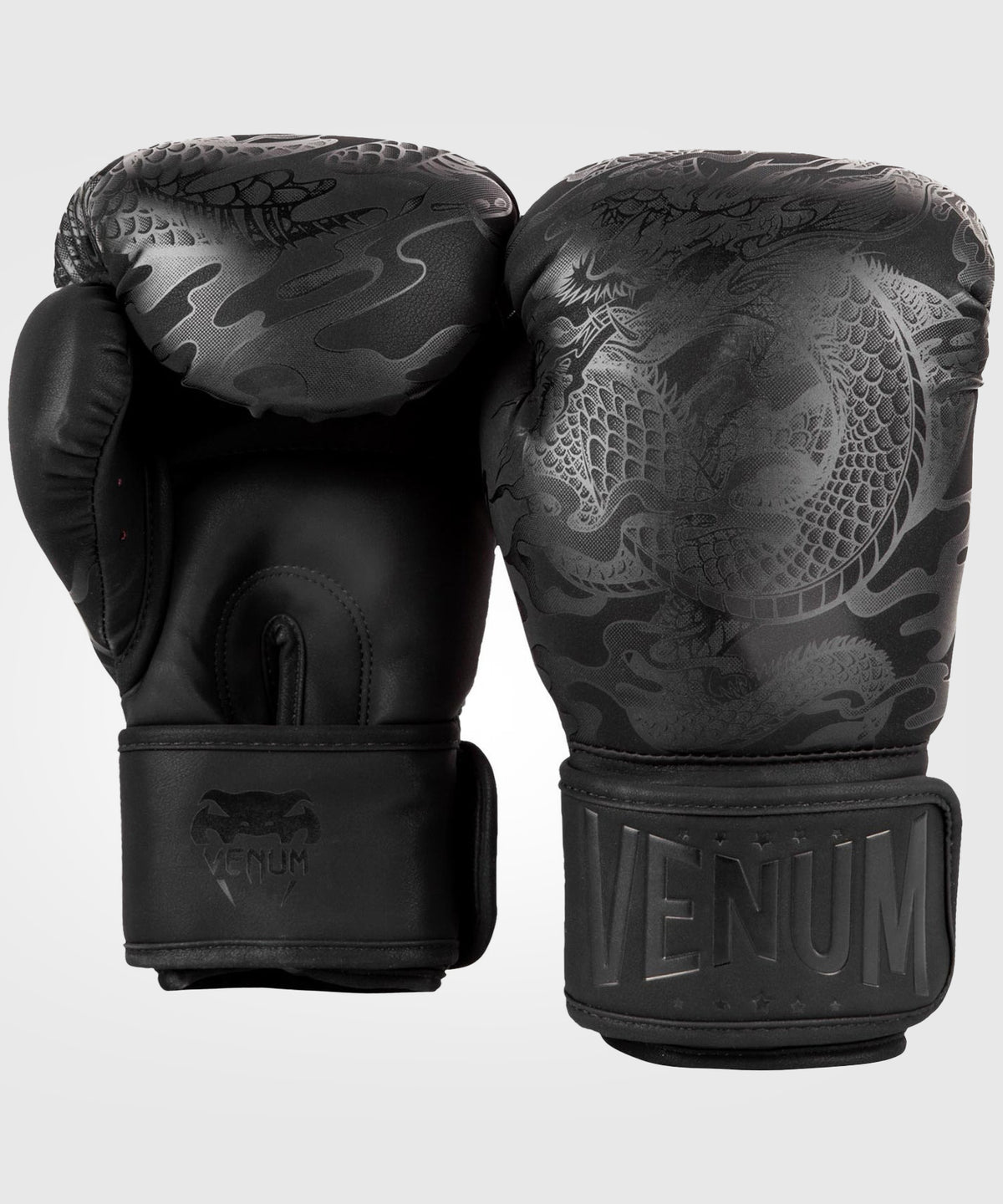 Venum Impact Dragon's Flight Boxing Gloves - Black/Black