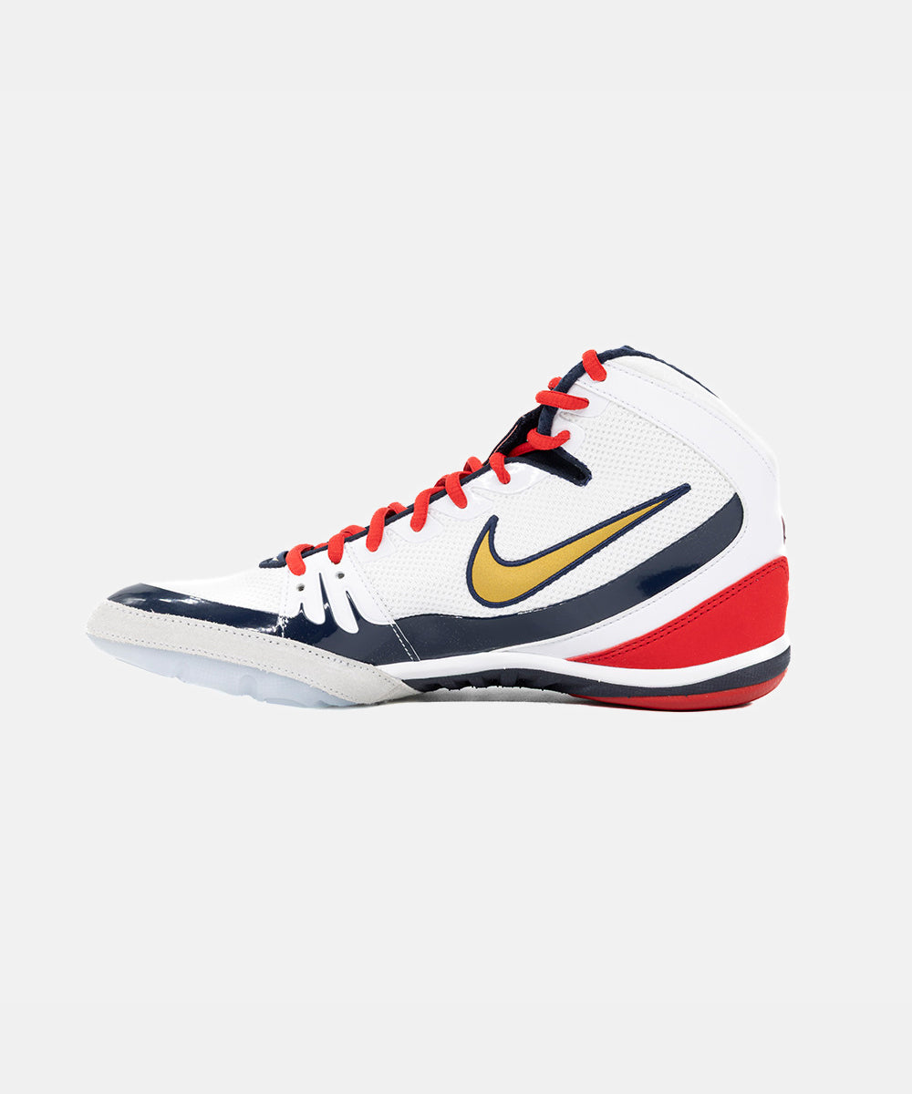 Nike Freek Se Wrestling Shoes - White/Gold/Navy