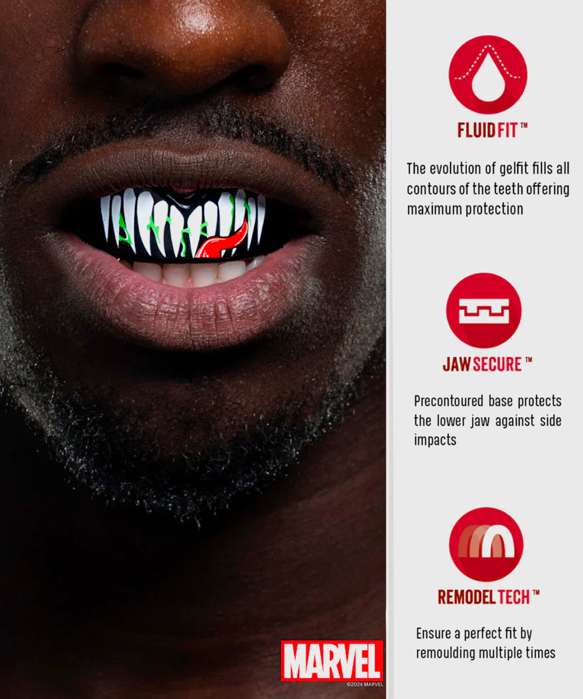 Protège-Dents Safejawz Marvel - Venom - Noir