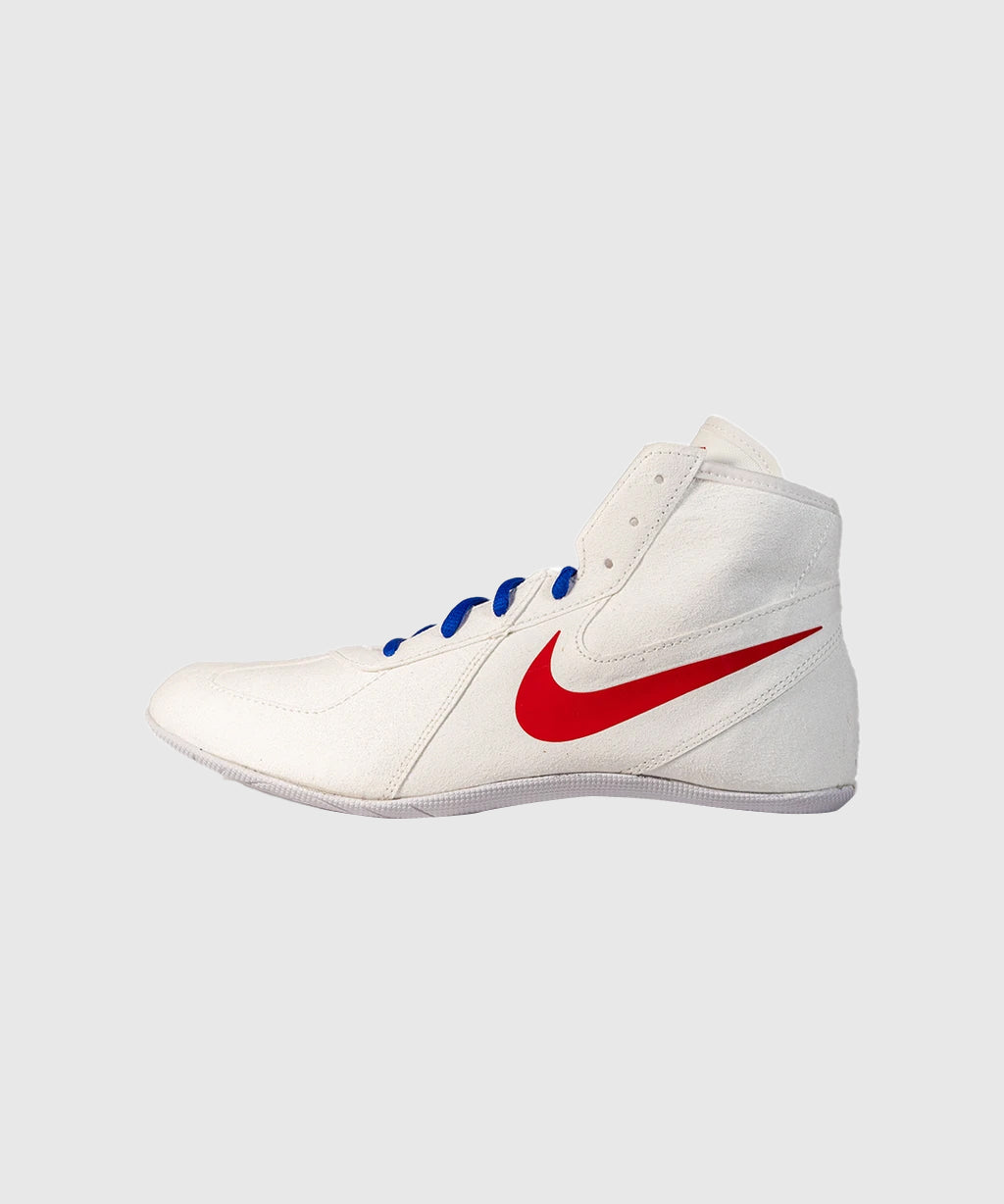 Chaussures de lutte Nike Footsweep 2 - Blanc/Rouge/Bleu