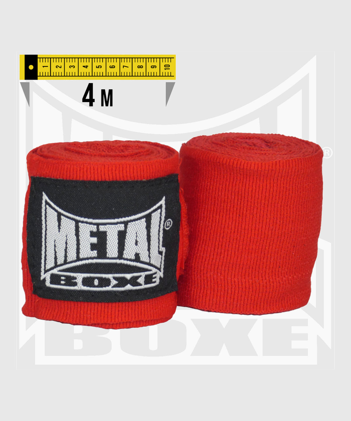 Metal Boxe Boxbandagen 4m - Rot