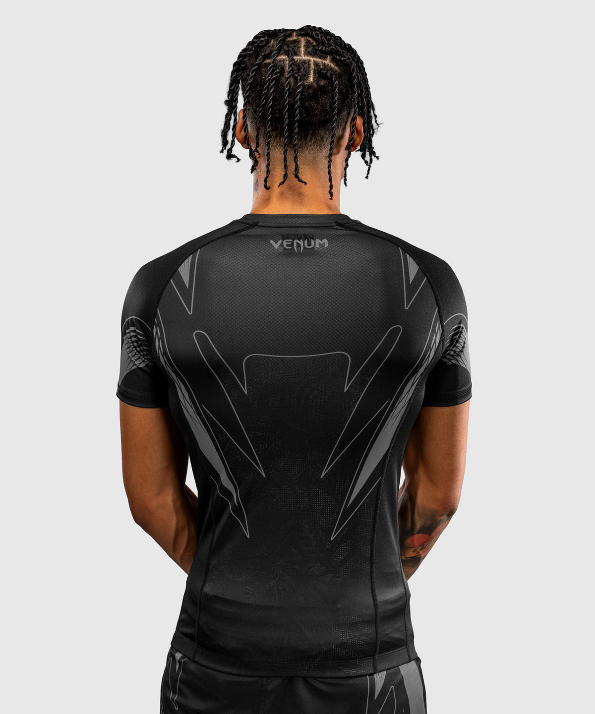 Venum Amazonia Reborn Short Sleeve Rashguard - Black/Grey