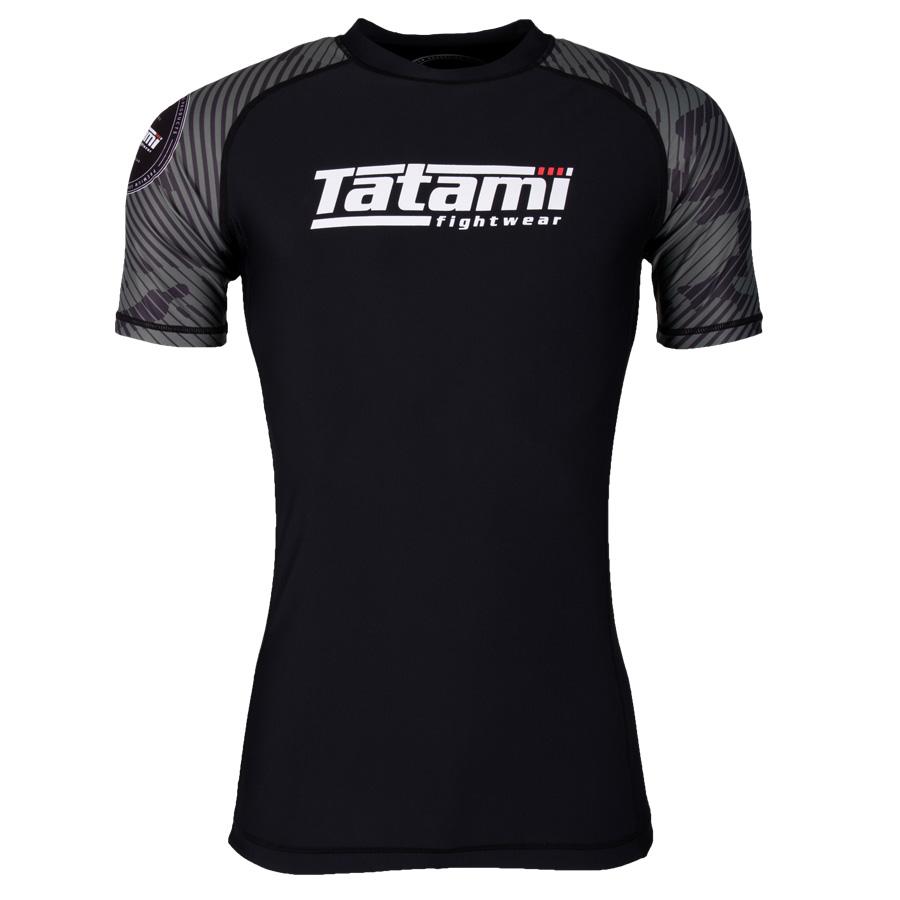 Tatami Rashguard a Maniche Corte Renegade Green Camo - Nero