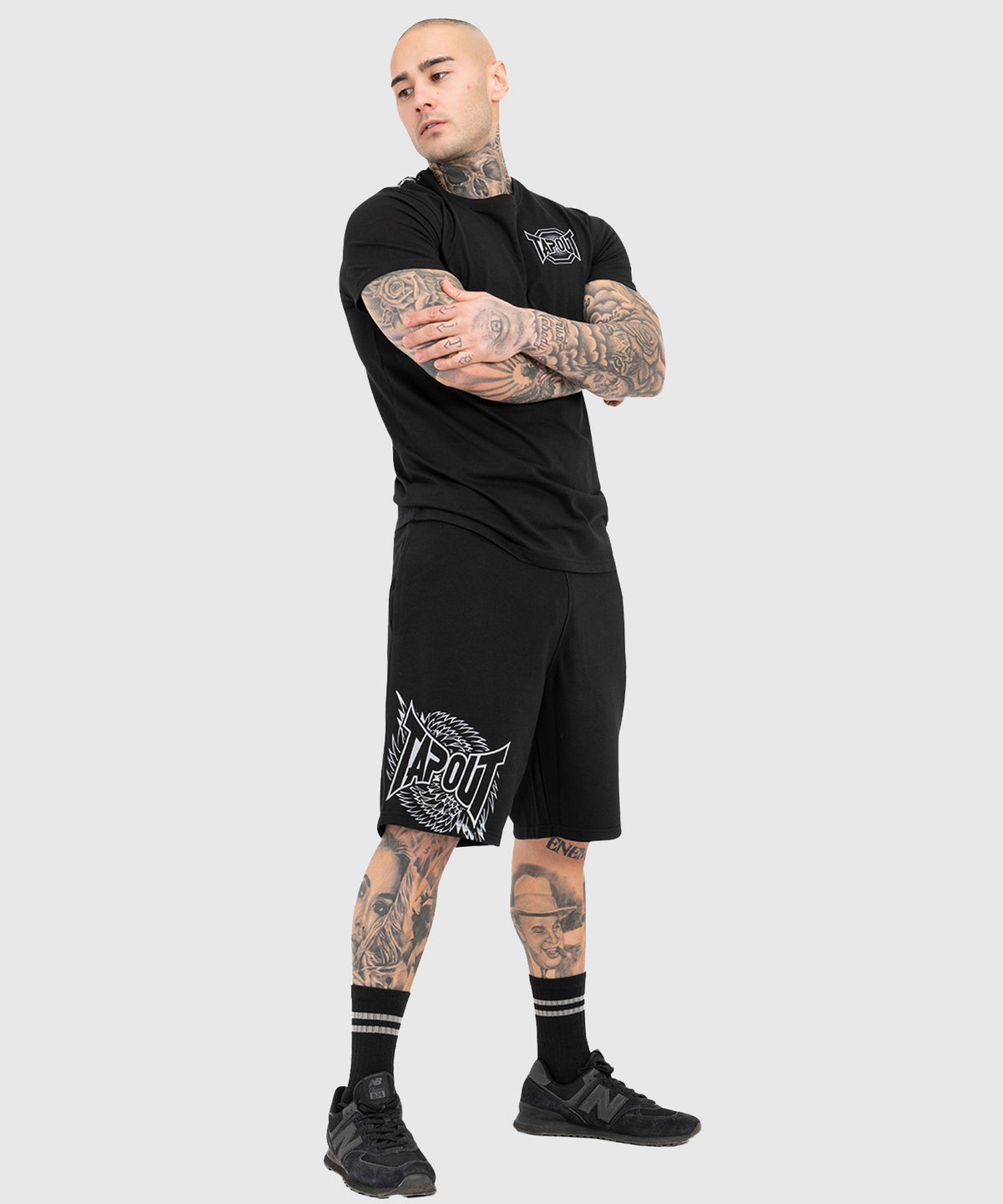 Tapout Spirit Fightshorts - Nero/Grigio