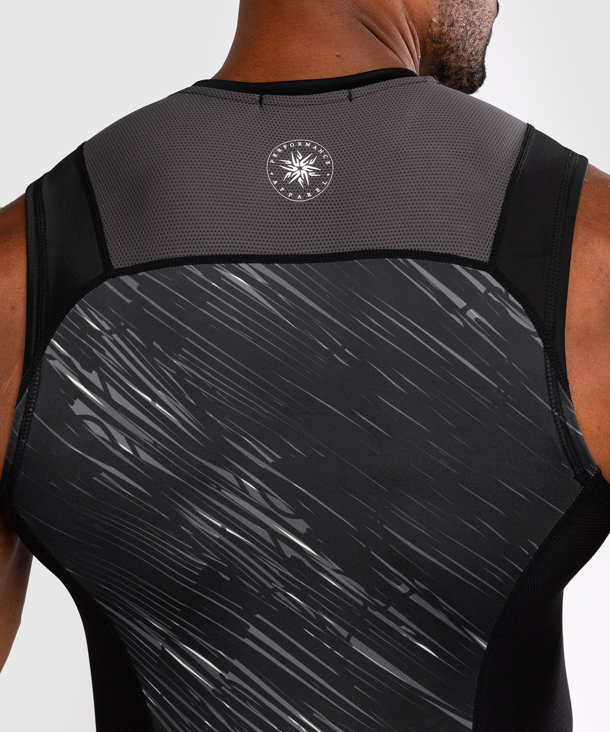 Venum Rapid Sleeveless Rashguard - Black/Storm Grey