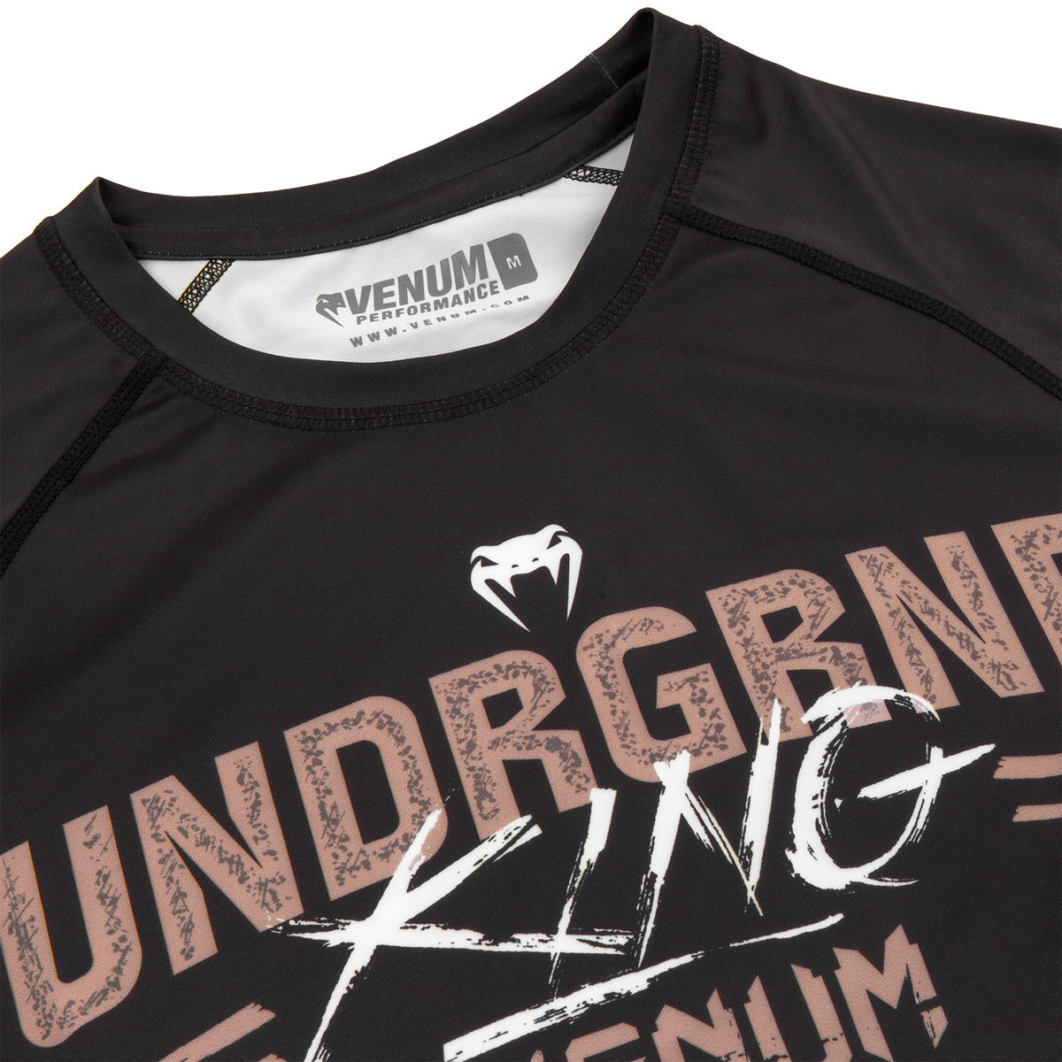 Rashguard Venum Underground King - Manches courtes - Noir/Sable