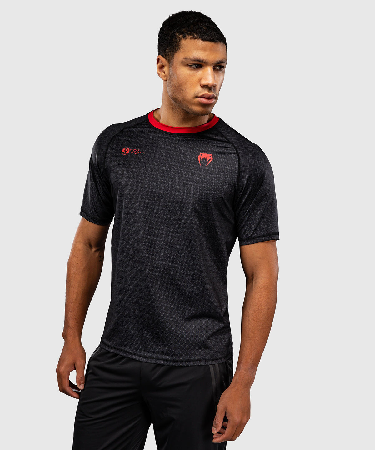 Venum x Roger Gracie Signature Dry Tech T-Shirt - Black/Red