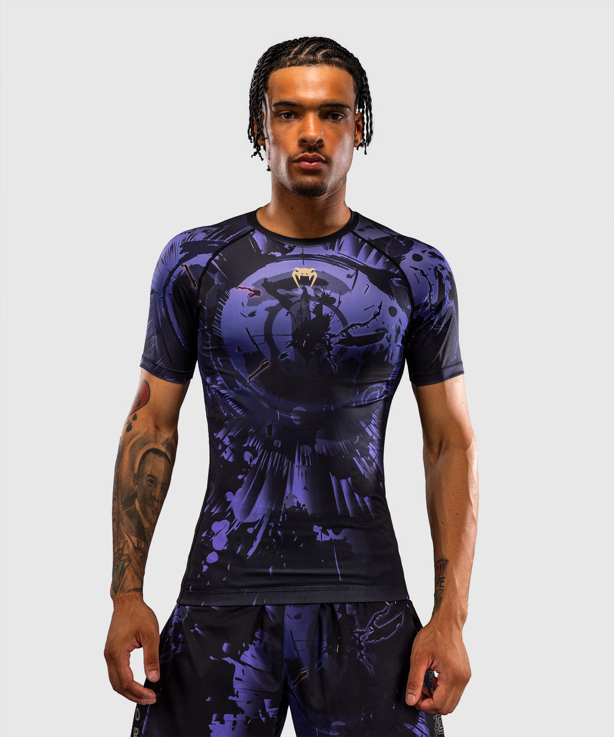 Rashguard à Manches Courtes Gojo Jujutsu Kaisen x Venum – Violet