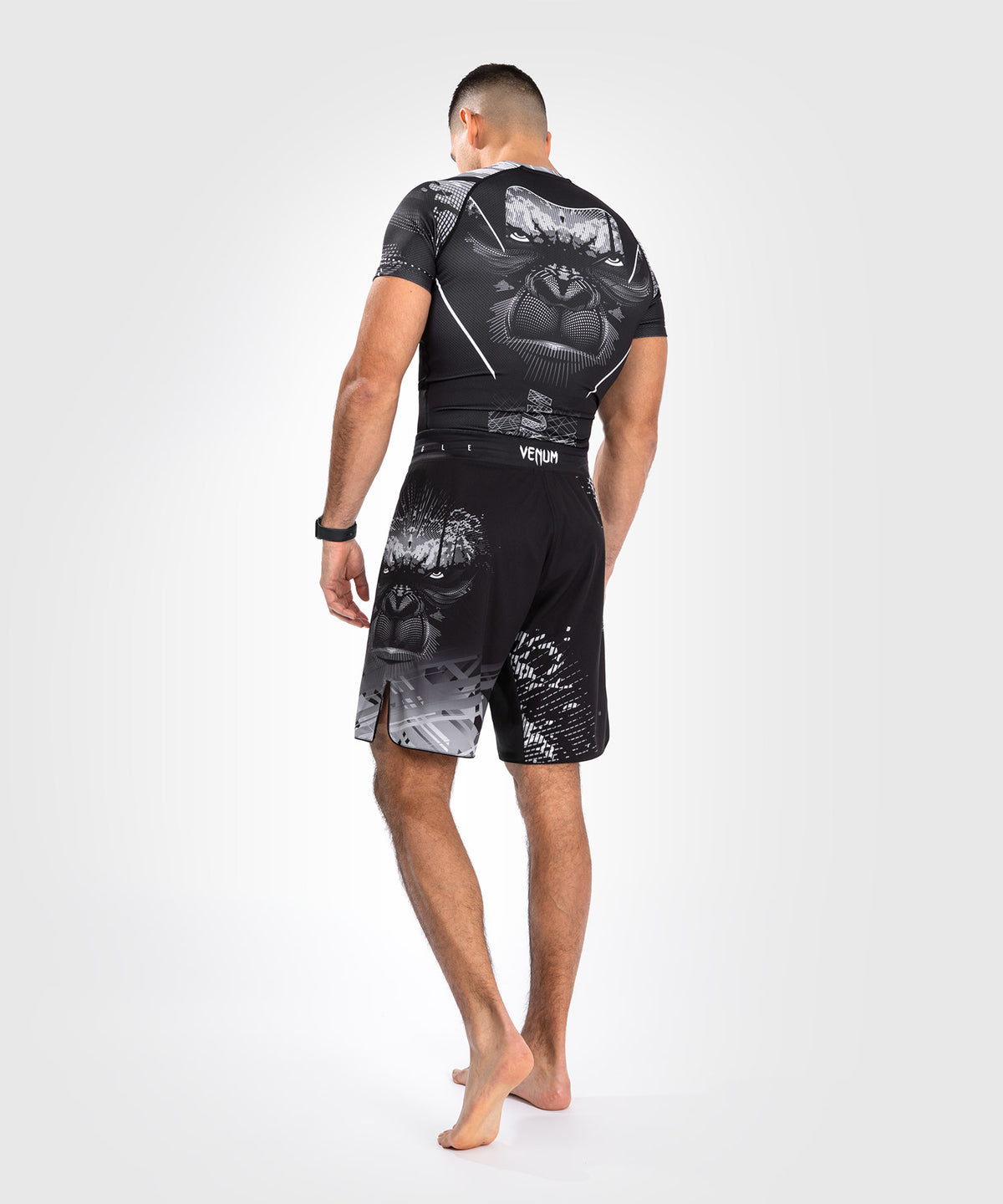 Venum Gorilla Jungle Pantalón Corto de Combate - Negro/Blanco