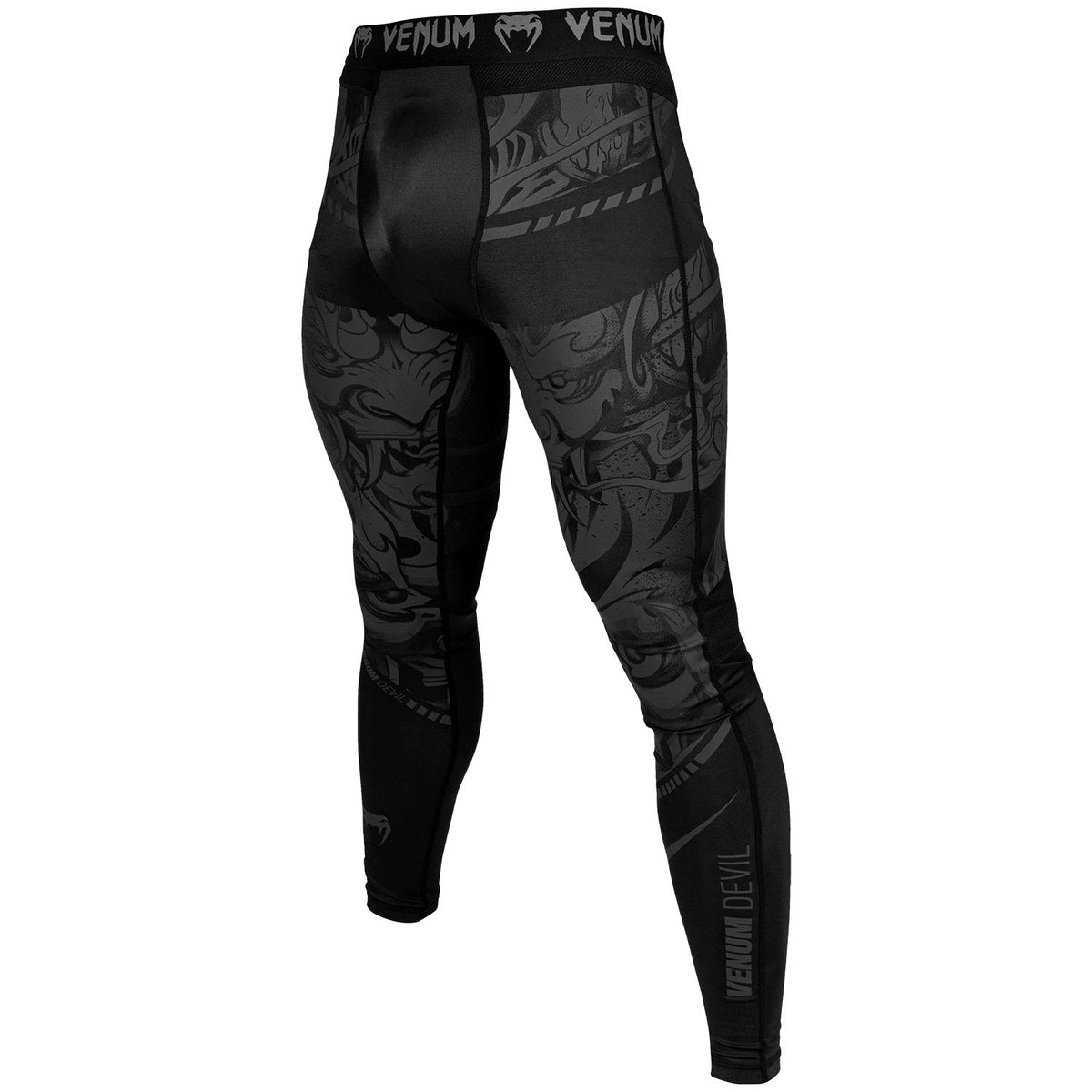 Venum Devil Kompressionshose - Schwarz/Schwarz