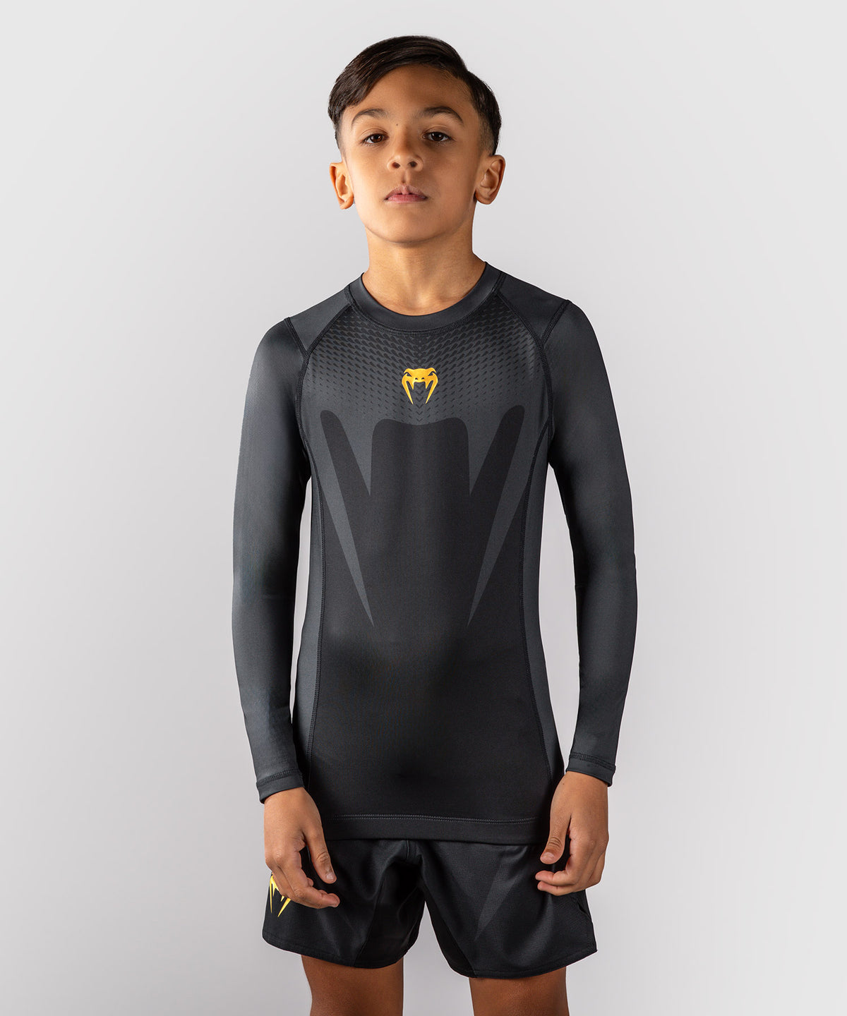 Rashguard manches longues pour Enfant Venum Attack - Noir/Or